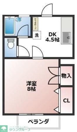 ハイムFの物件間取画像